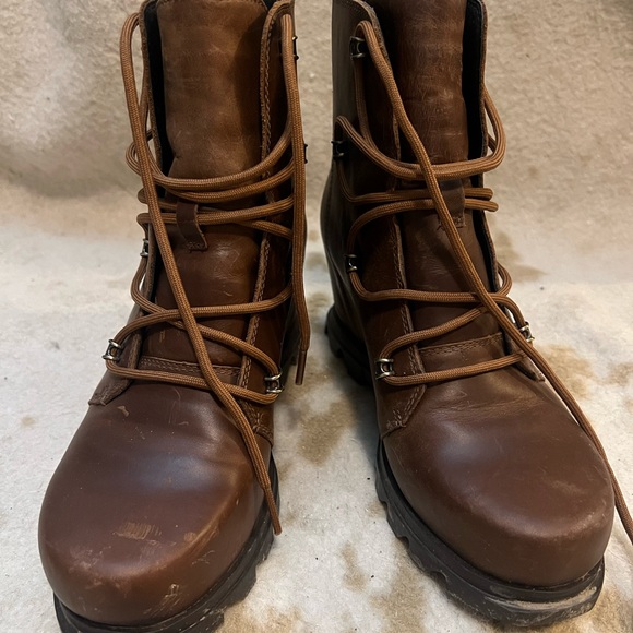 Sorel Dark Brown Lace-Up Boots - Picture 2 of 4